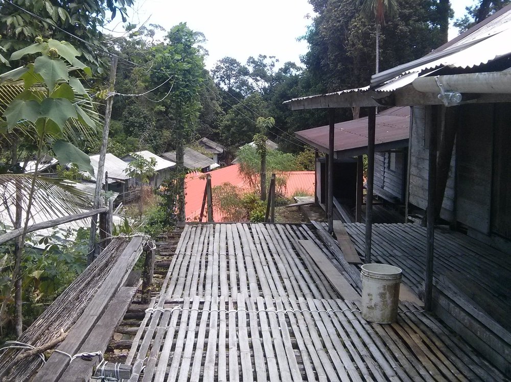 Part of the awah atop Bung Jagoi, the first Bidayuh village in the Jagoi area