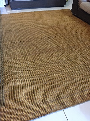a mat made of rattan